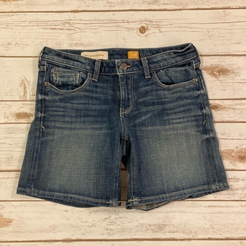 Anthropologie Pilcro and The Letterpress Fit Stet Jean Shorts Size 26 - Picture 1 of 10